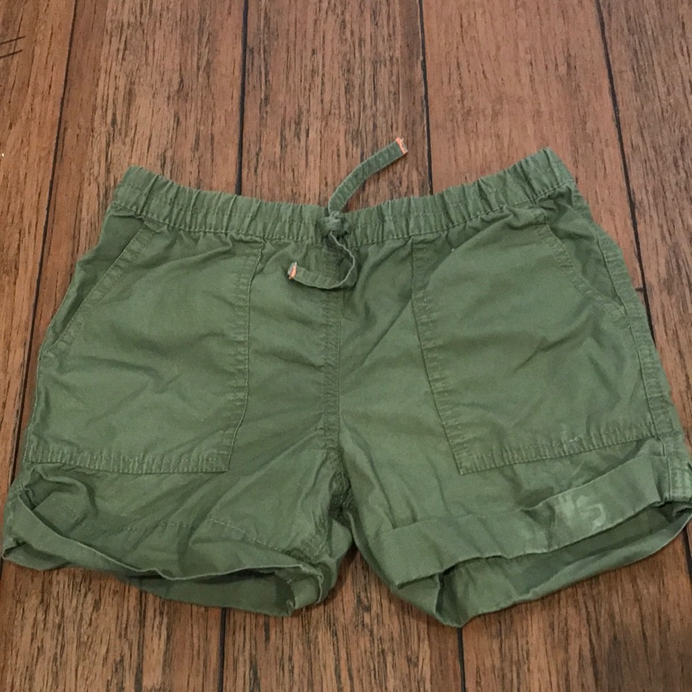 Army green kids Carters cargo shorts